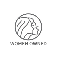 Women Owned Profile Line Icon