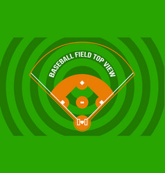 Baseball Field Top View Outdoor Background Design