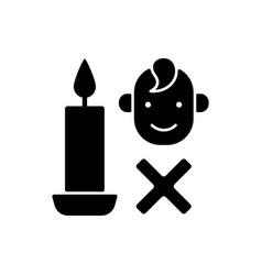 Keep Kids Away From Candles Black Glyph Manual