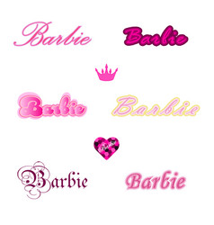 Stamp Emblem Welcome To Barbie Party