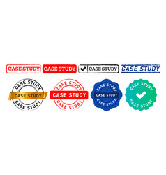 Case Study Rectangle Circle Stamp And Seal Badge