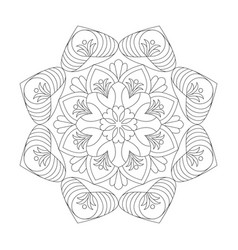 Cosmic Relaxation Mandala Coloring Book Page