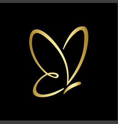 Gold Butterfly Logo