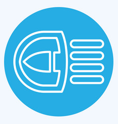 Icon Light Related To Car Automotive Symbol Blue