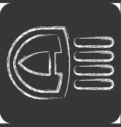 Icon Light Related To Car Automotive Symbol Chalk