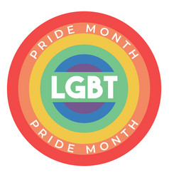 Pride Month Rainbow Lgbt Badge