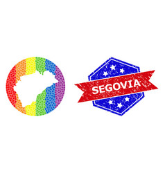 Spectrum Dot Map Segovia Province Mosaic