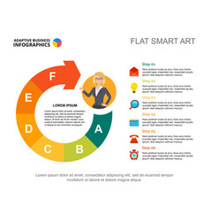 Business Infographics With Process Chart