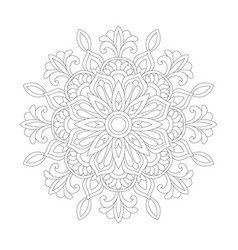 Cosmic Whirlwind Mandala Coloring Book Page