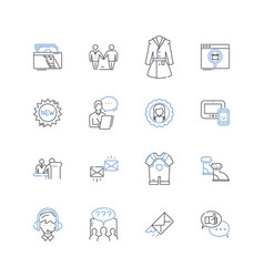 Deliberate Purchasers Line Icons Collection