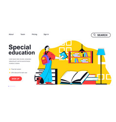 Special Education Concept For Landing Page