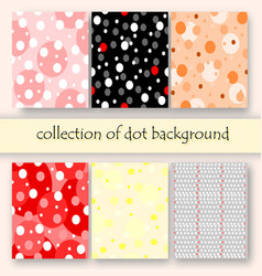 Collection Poka Dot Backgroundtexture Set