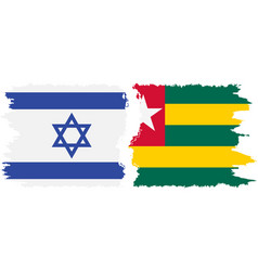 Togolese Republic And Israel Grunge Flags