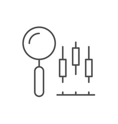 Financial Inspection Line Outline Icon