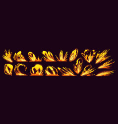 Lava Splash Vfx Game Video Effect 2d Fire Drops