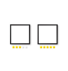 Photo Frames Realistic Square Black Frame Mockup