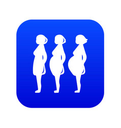 Pregnancy Stage Icon Blue