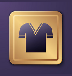 Purple Golf Shirt Icon Isolated On