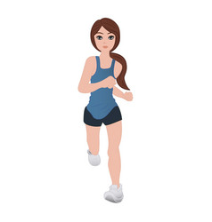 Young Woman Running Workout Healthy Lifestyle