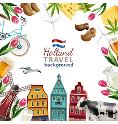 Holland Travel Frame Background Poster