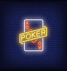 Poker Neon Sign