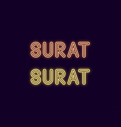 Neon Name Of Surat City In India