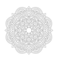 Doodle Pattern With Ethnic Mandala Ornament For