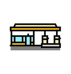 Gas Station Shop Color Icon