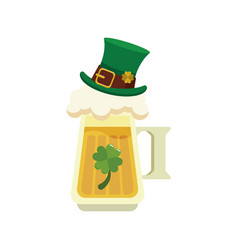 Patrick Day Beer Glass With Hat Icon