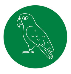 Pionus Parrot Icon In Thin Line Style