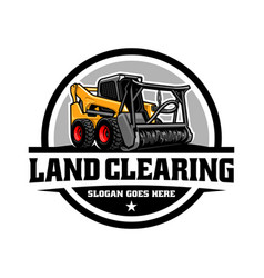 Forestry Mulching Machine Land Clearing Logo