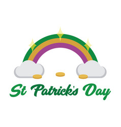 Isolated Rainbow Saint Patrick Day Icon