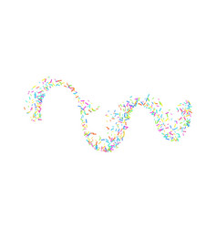 Multicolored Sprinkles Grainy On White Background