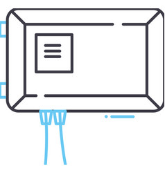 Battery Backup Line Icon Outline Symbol