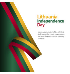 Lithuania Independence Day Template Design