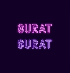 Neon Name Of Surat City In India