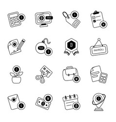 Pack Of Foreign Currencies Glyph Icons