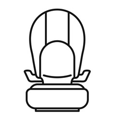 Isofix Kid Car Seat Icon Outline Style