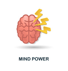 Mind Power Icon 3d From Brain Procces Collection