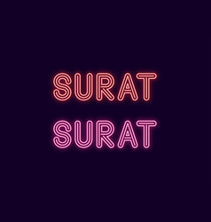 Neon Name Of Surat City In India