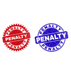 Penalty Round And Rosette Stamp Seals