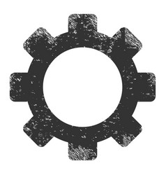 Cog Grunge Icon Image