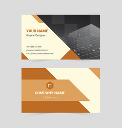 Brown Modern Business Card Template