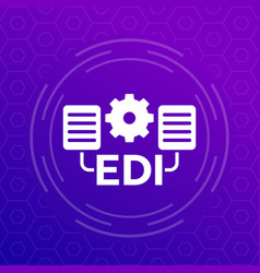 Edi Icon Electronic Data Interchange Art