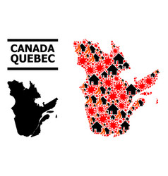 War Collage Map Of Quebec Province