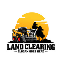 Forestry Mulching Machine Land Clearing Logo