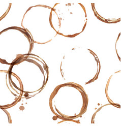 Lot Of Brown Round Shaped Coffee Cup Stains