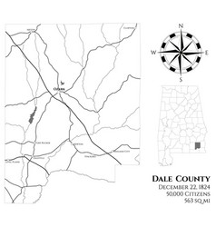 Map Of Dale County In Alabama