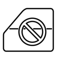 Broken Car Door Icon Outline Spare Service