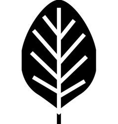 Teak Leaf Glyph Icon